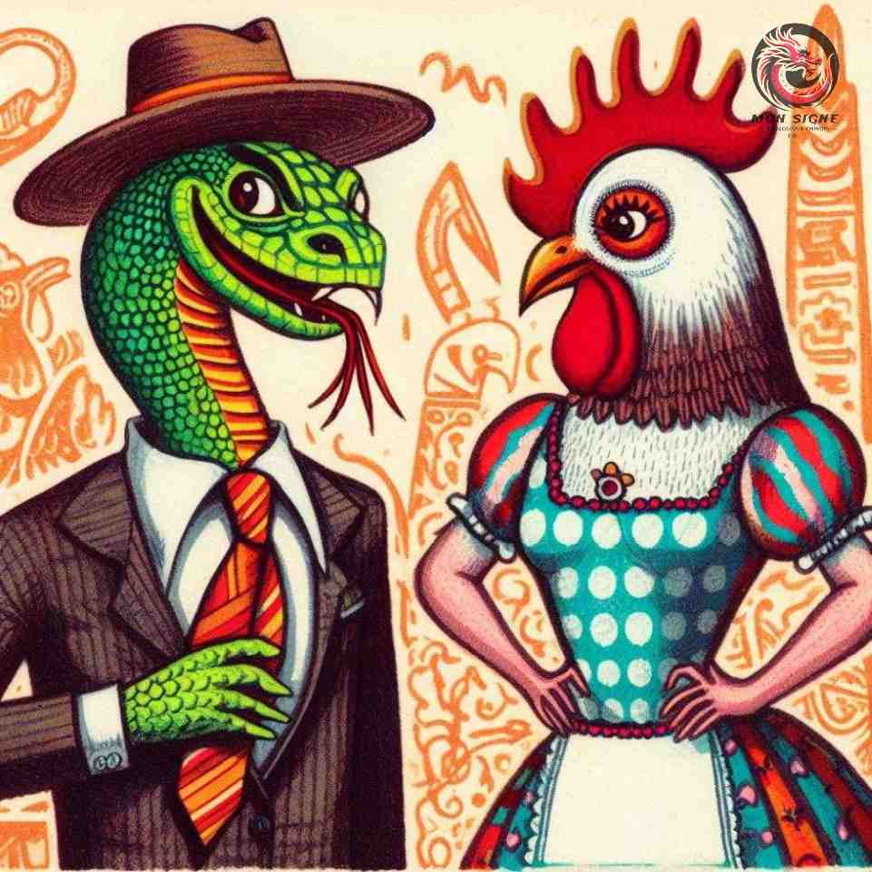 Compatibilité Homme Serpent et Femme Coq
