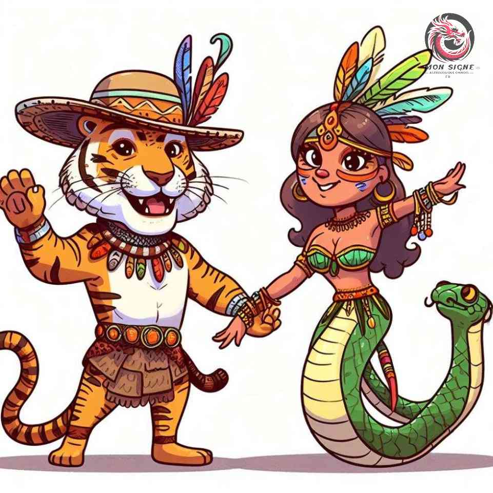 Compatibilité Homme Tigre et Femme Serpent