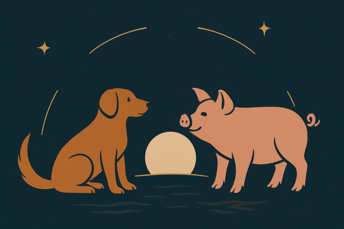 compatibilité signes astrologiques chinois Chien & cochon