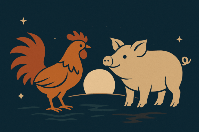 compatibilité signes astrologiques chinois Coq & Cochon