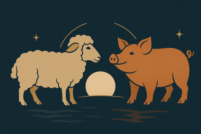 compatibilité signes astrologiques chinois Mouton & Cochon