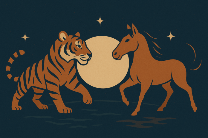 compatibilité signes astrologiques chinois Tigre et Cheval
